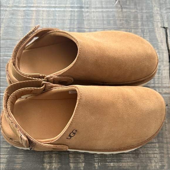 UGG Classic Tan Suede Slip-Ons - Picture 1 of 5